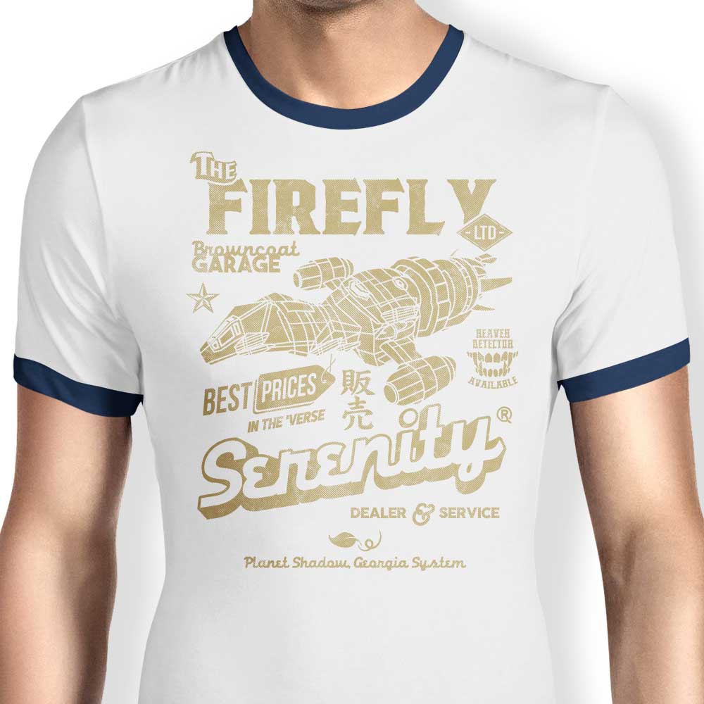 Arinesart's Firefly Garage Stylish Ringer T-Shirt