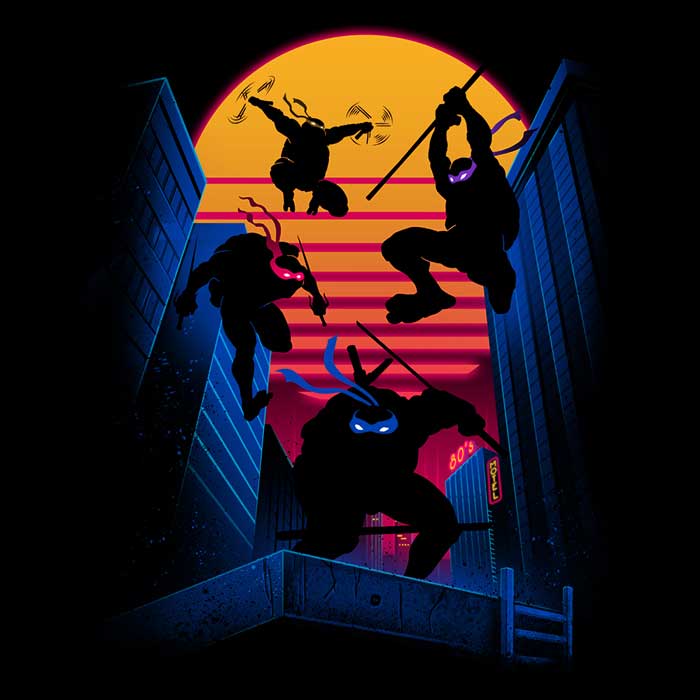 Awesome Rad Turtles Men's Clothing Apparel