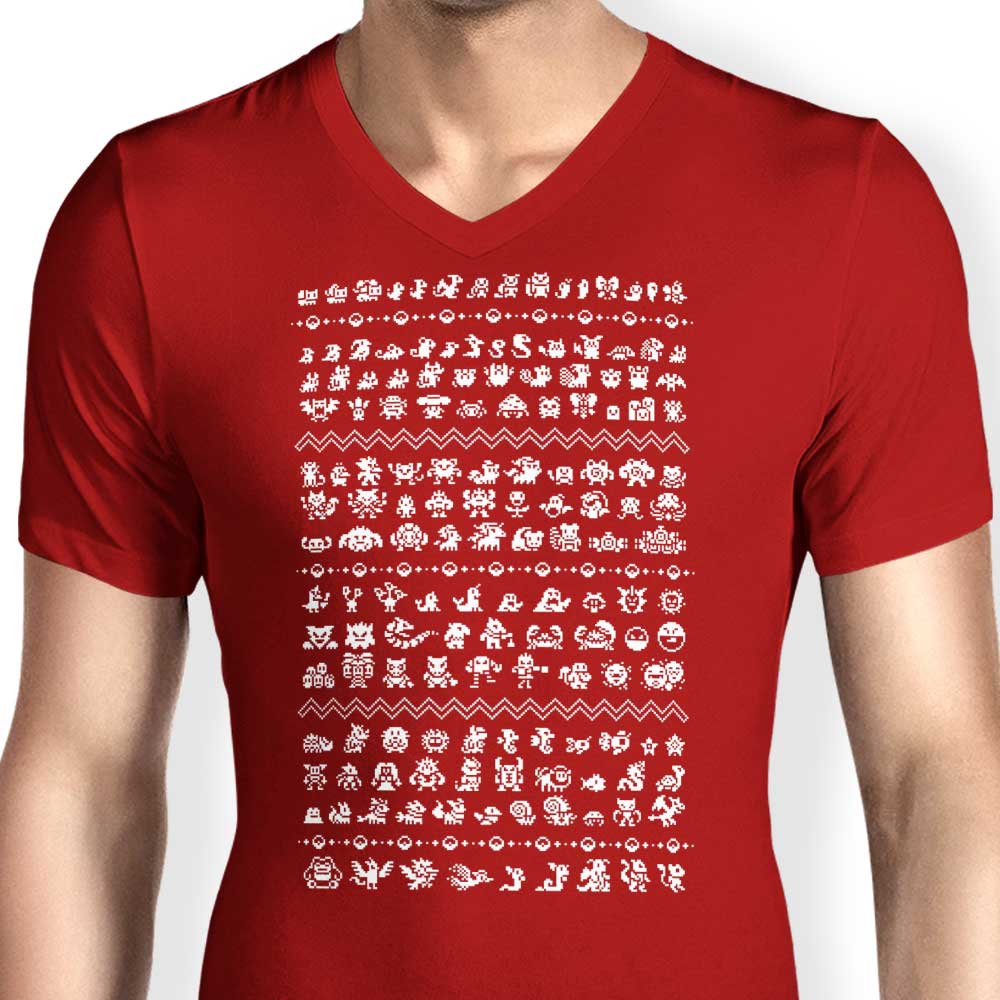 Drew Wise Men's Catch'm Holiday V-Neck T-Shirt