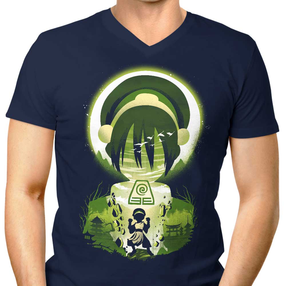 Earthscape Men's Fashionable V-Neck Top