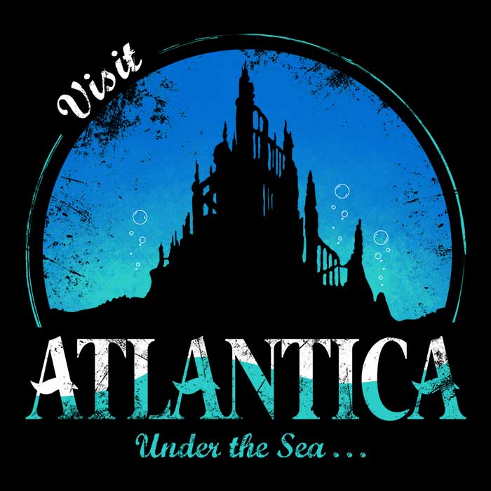 Soulkr's Comfortable 'Visit Atlantica' Men's/Unisex and Women's Tank Tops