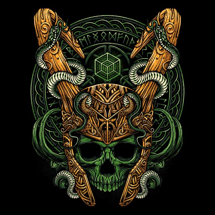 Men's V-Neck T-Shirt - A Blend of Mischief and Madness