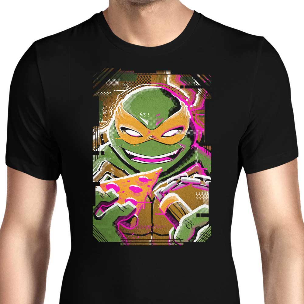 Michelangelo Glitch - Stylish Men's T-Shirts in Various Sizes