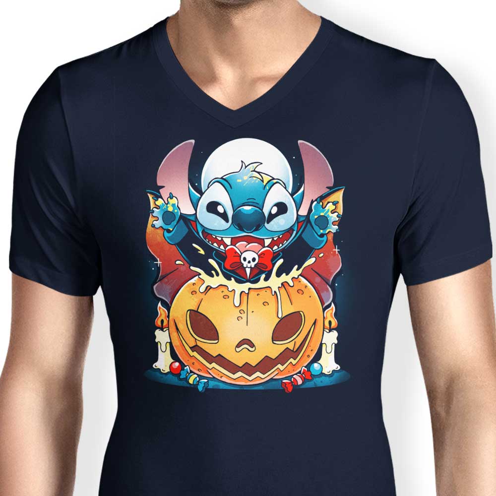 Unique Pumpkin Experiment Men's V-Neck T-Shirt