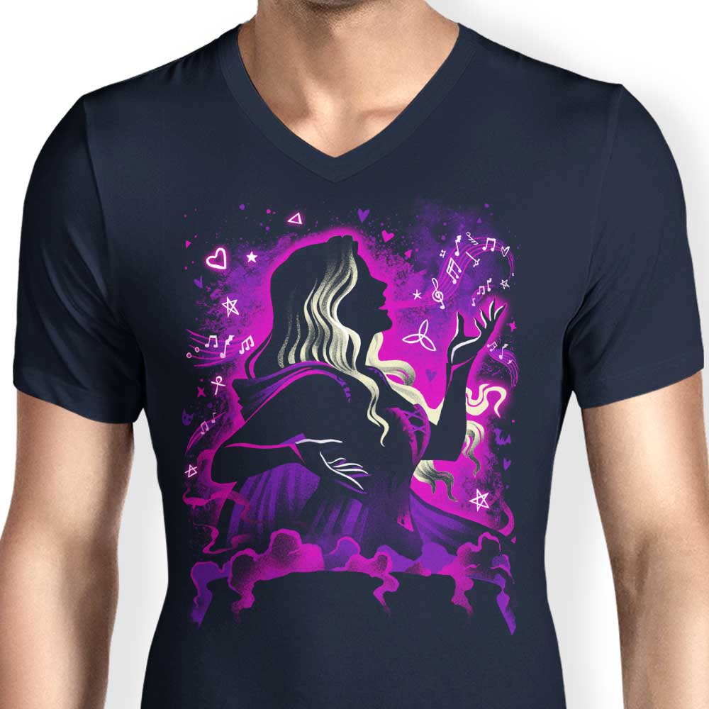 Alemaglia's Stylish Men's V-Neck Love Witch T-Shirt