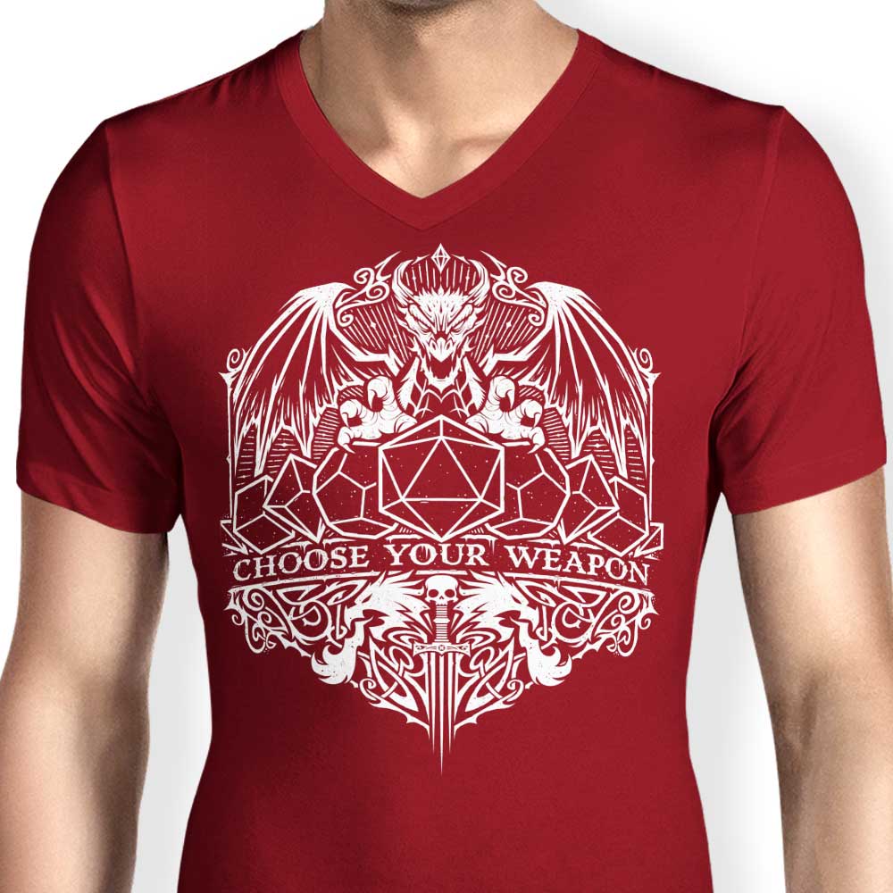 StudioM6 Men's Alternative 'Choose Your Weapon' V-Neck