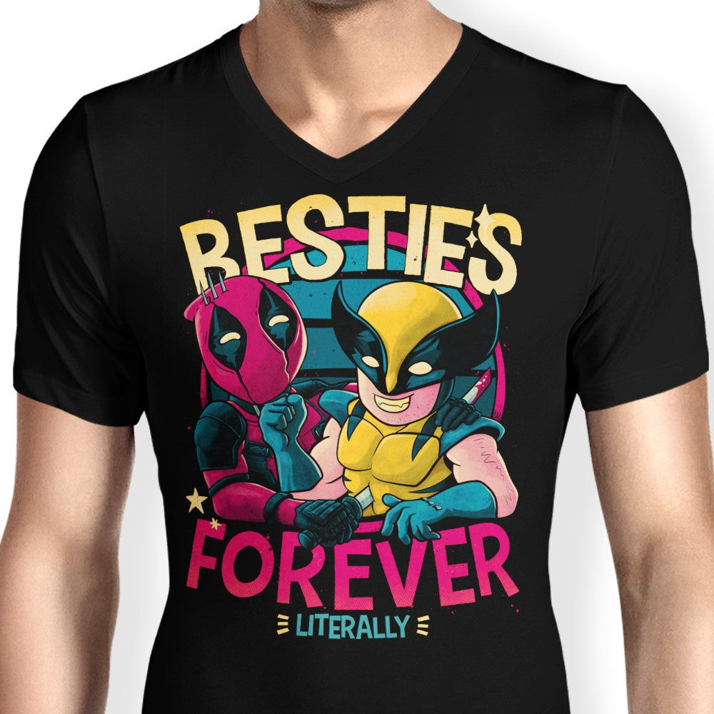 Forever Besties - Men's Stylish V-Neck T-Shirt