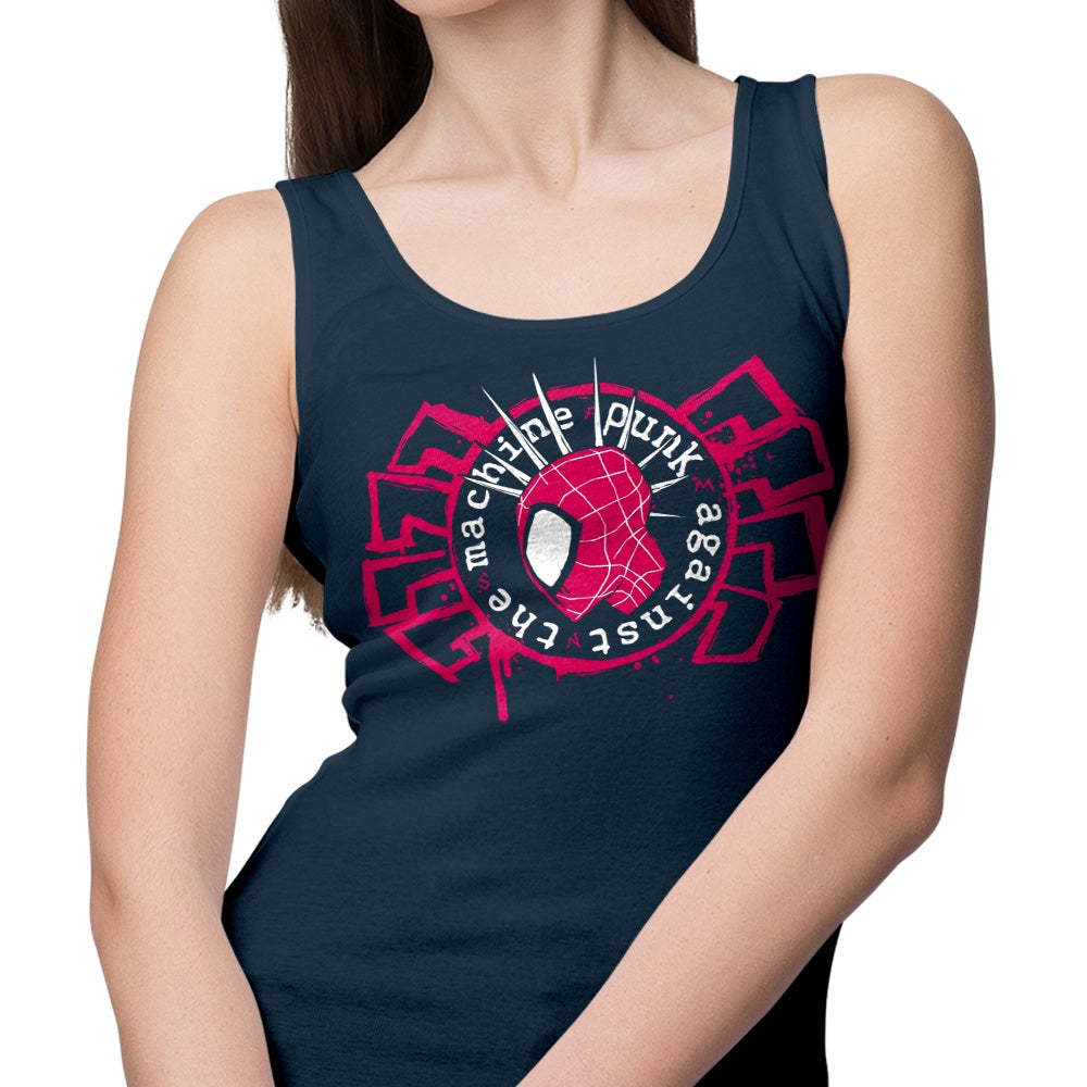 Rebellious Punk Against the Machine Men's and Women's Tank Tops