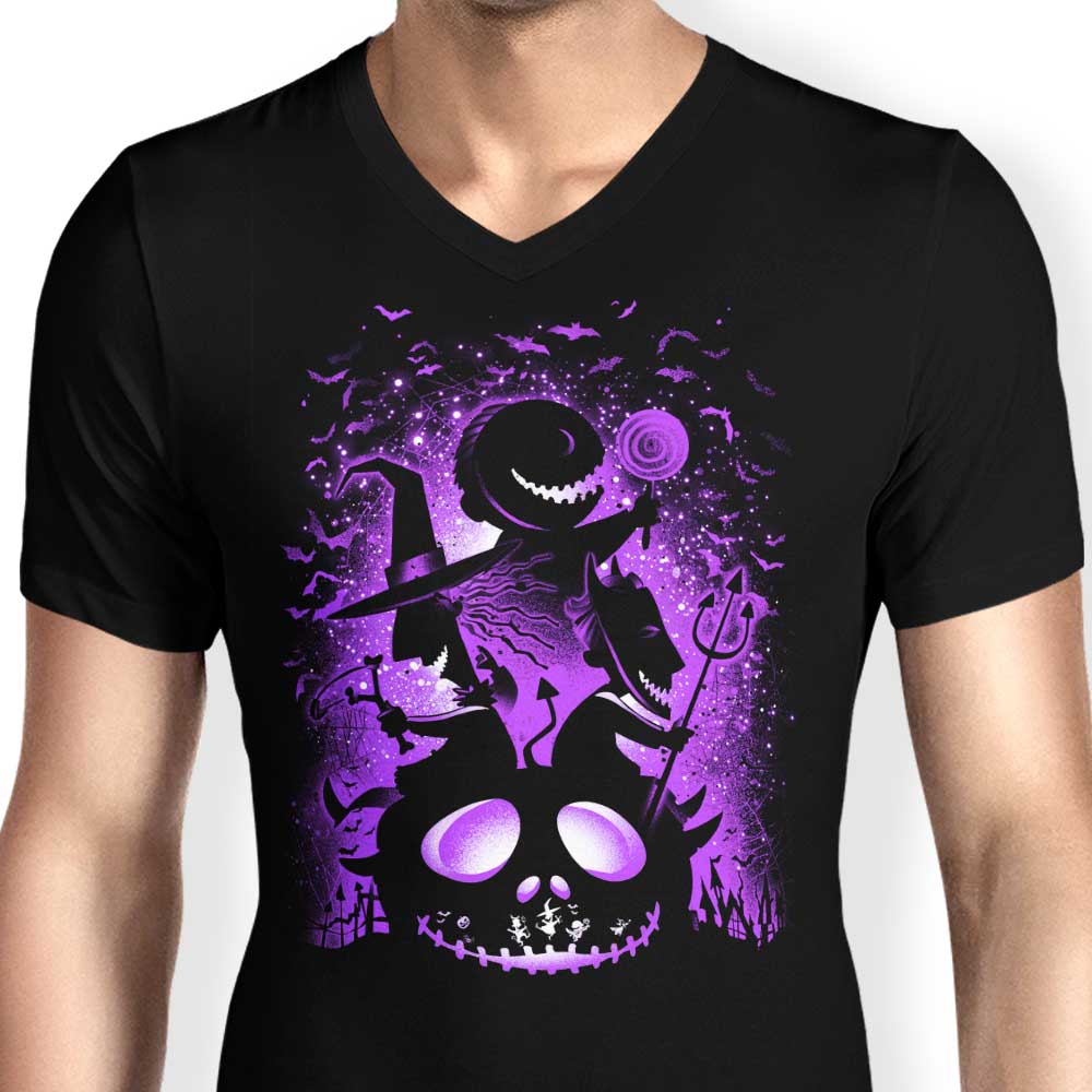 Alemaglia Men's V-Neck 'Trick or Treaters' T-Shirt