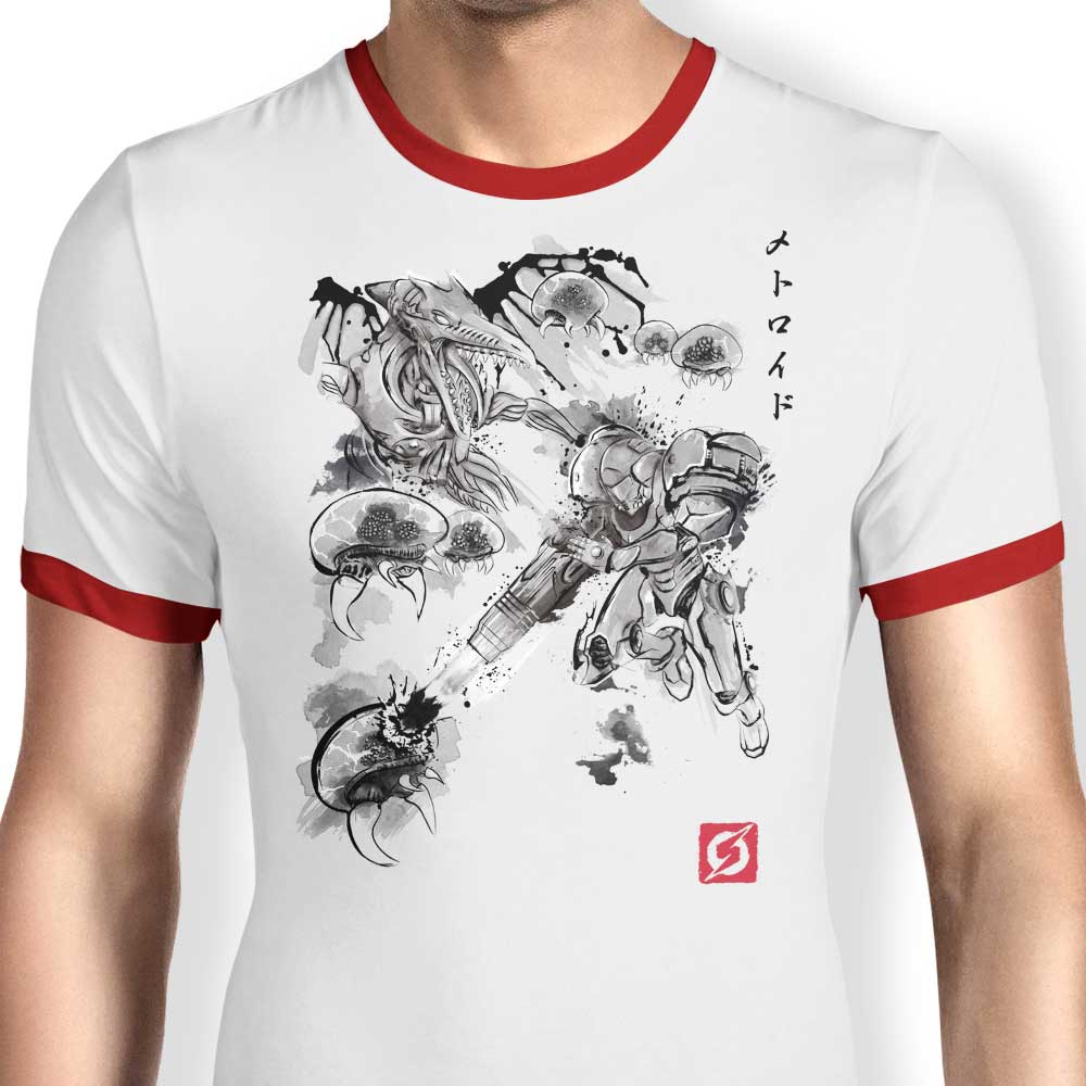 Space Pirates' Attack - Stylish Ringer T - Shirt for Fashion Lovers