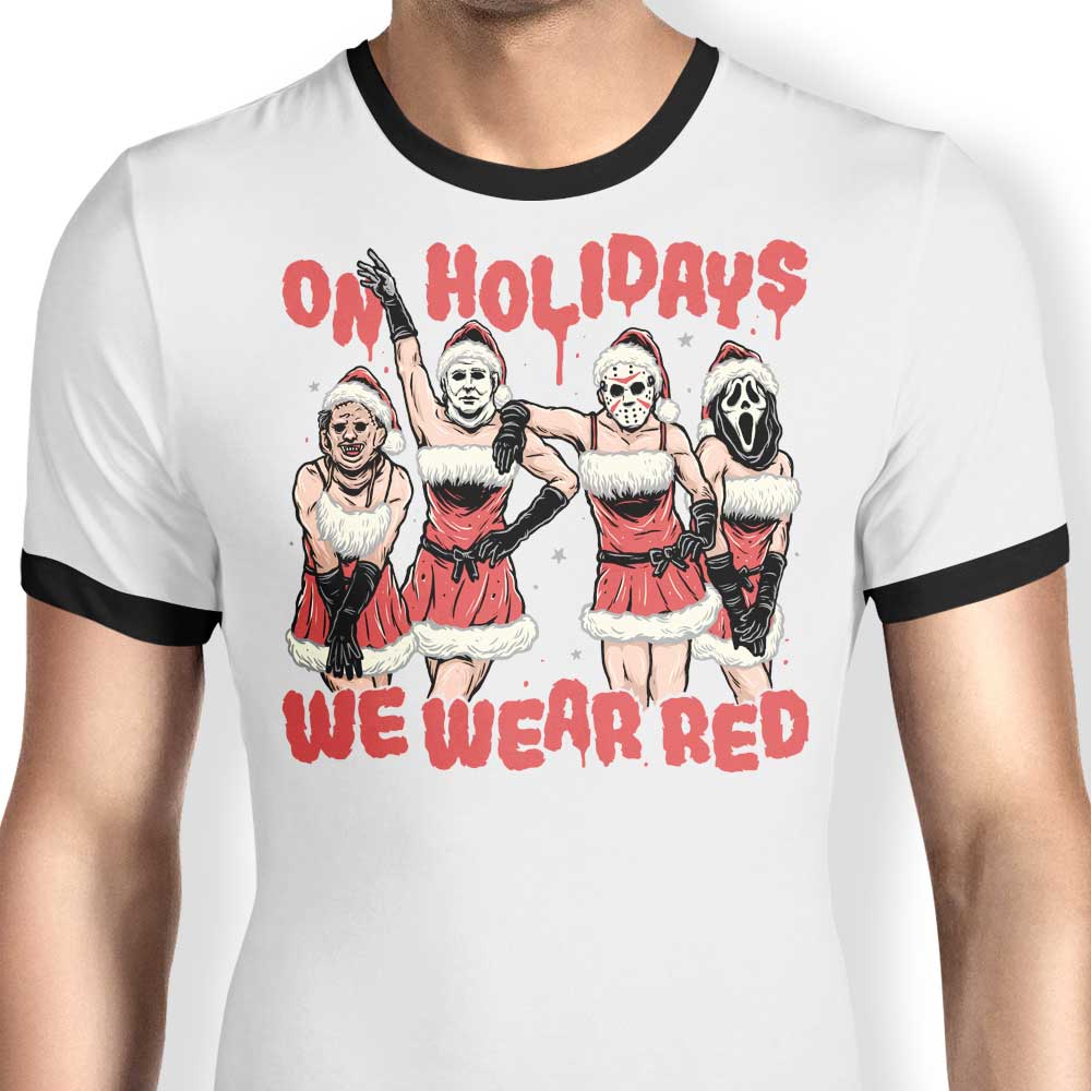 Stylish Momma Gorilla Red Ringer T-Shirt for Fashion Lovers