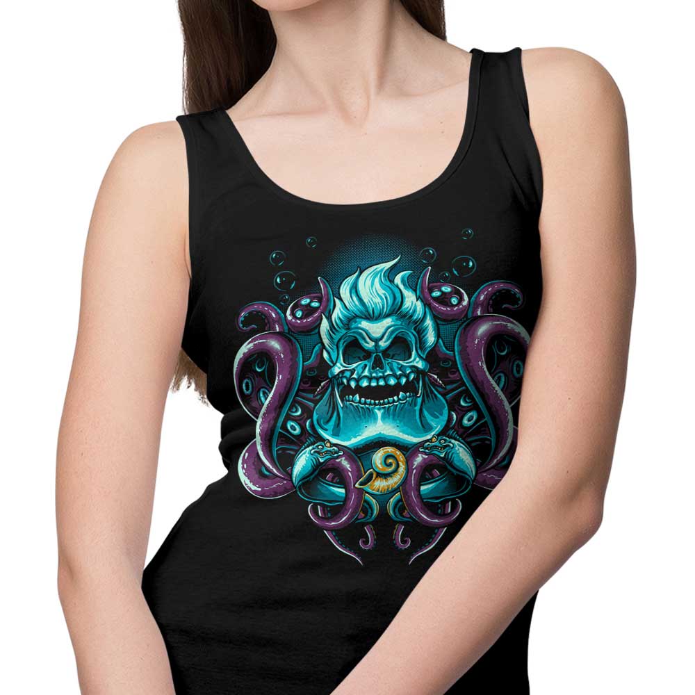Sea Witch Skull-themed Unisex and Women's Tank Tops