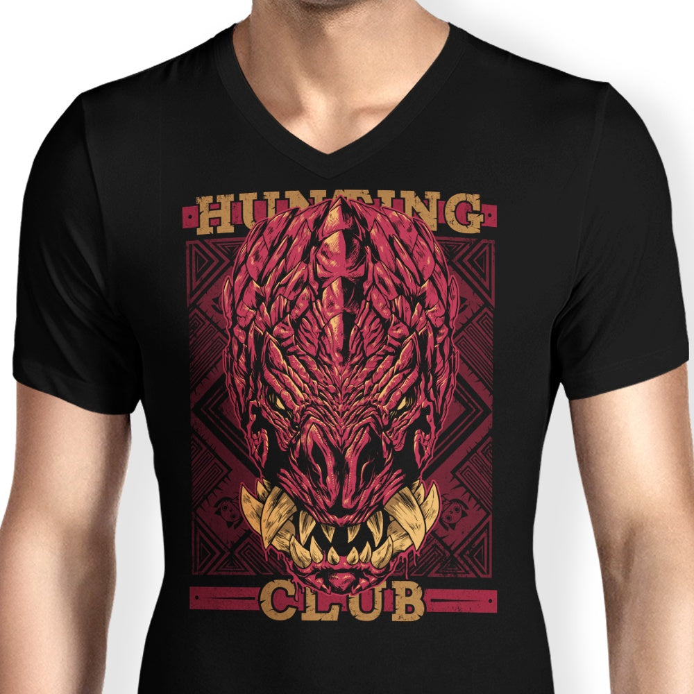 Adam Works' Men's Stylish V-Neck Hunting Club Odogaron Shirt