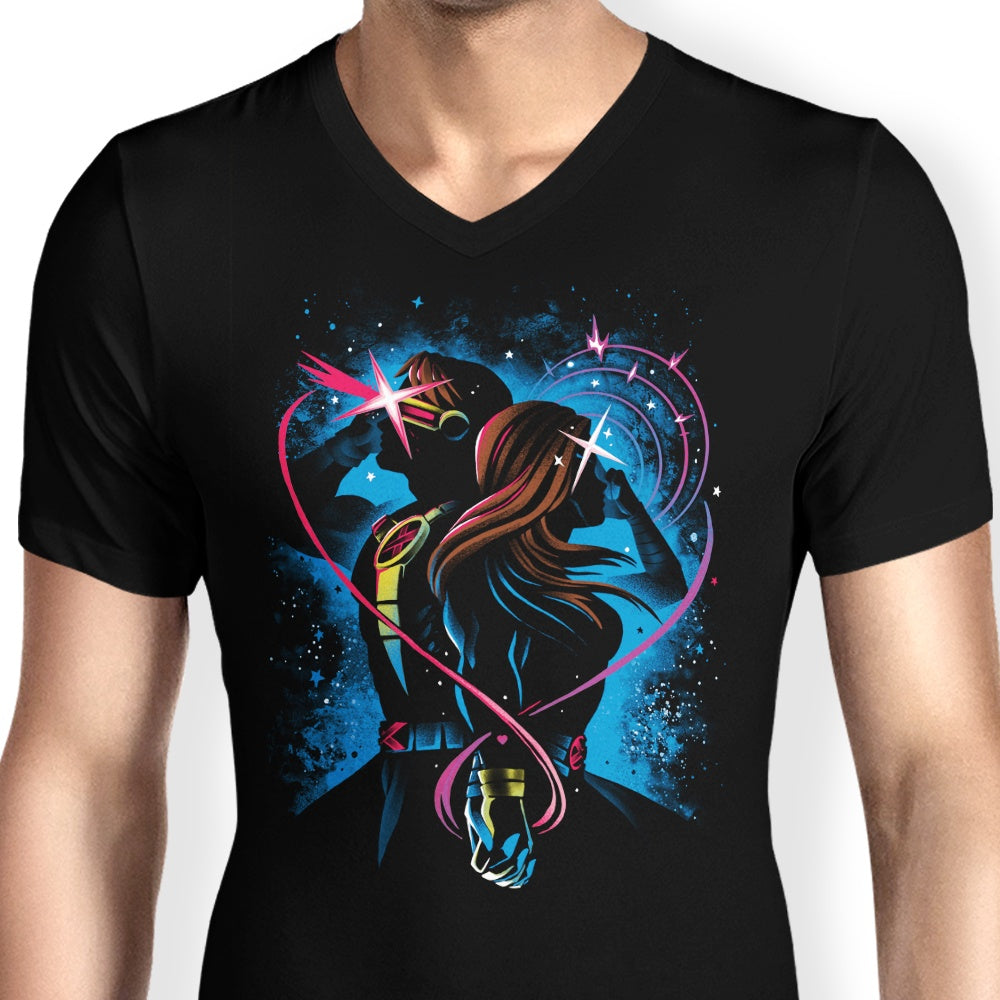 Alemaglia's Mutant Love Men's V-Neck T-Shirt