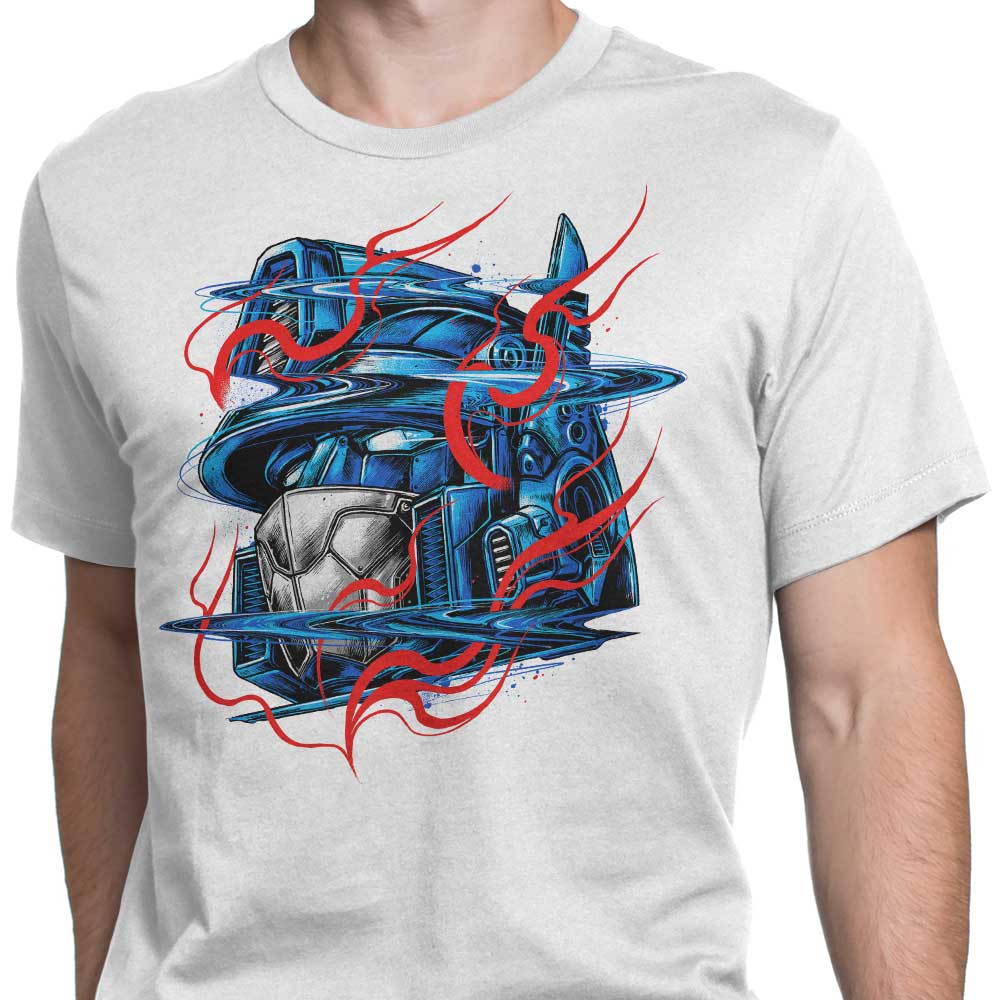 Glitch Flames Men's Fashion Apparel - T-Shirts and Premium T-Shirts