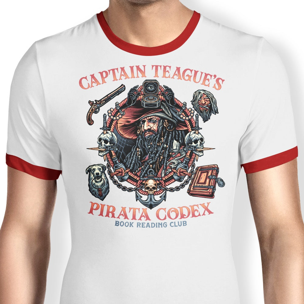 Pirate Code-themed Ringer Style T-Shirt by Glitchygorilla