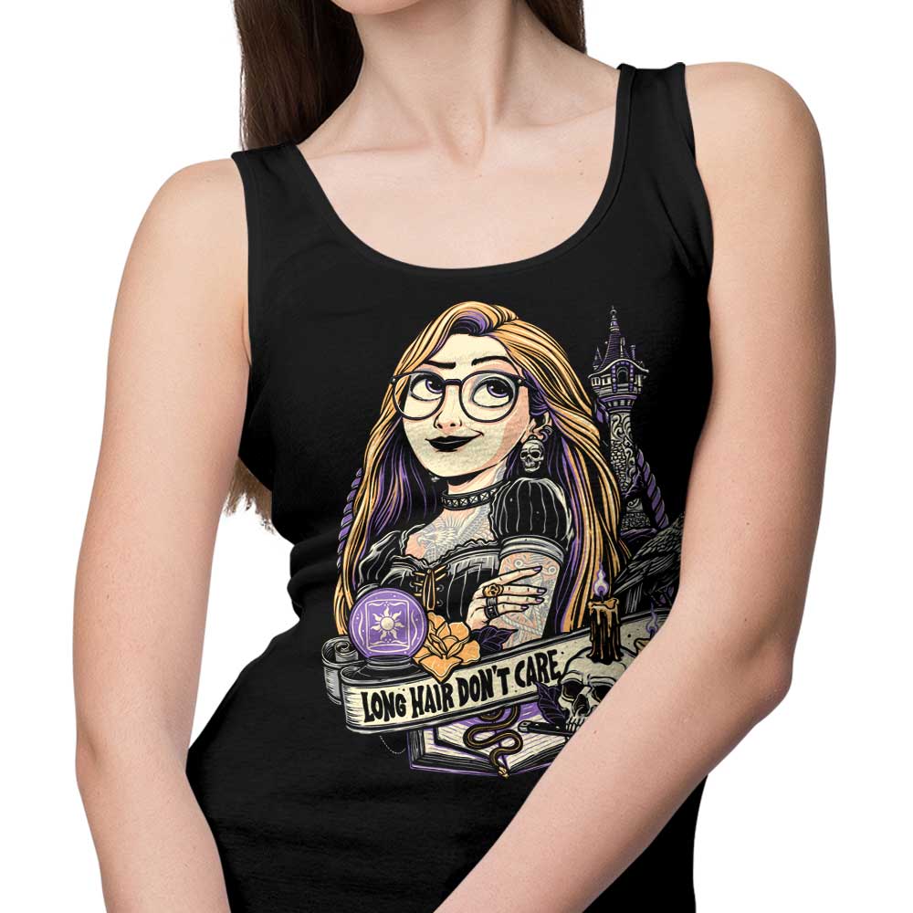 Momma Gorilla's 'Long Hair, Don't Care' Comfortable Unisex and Women's Tank Tops