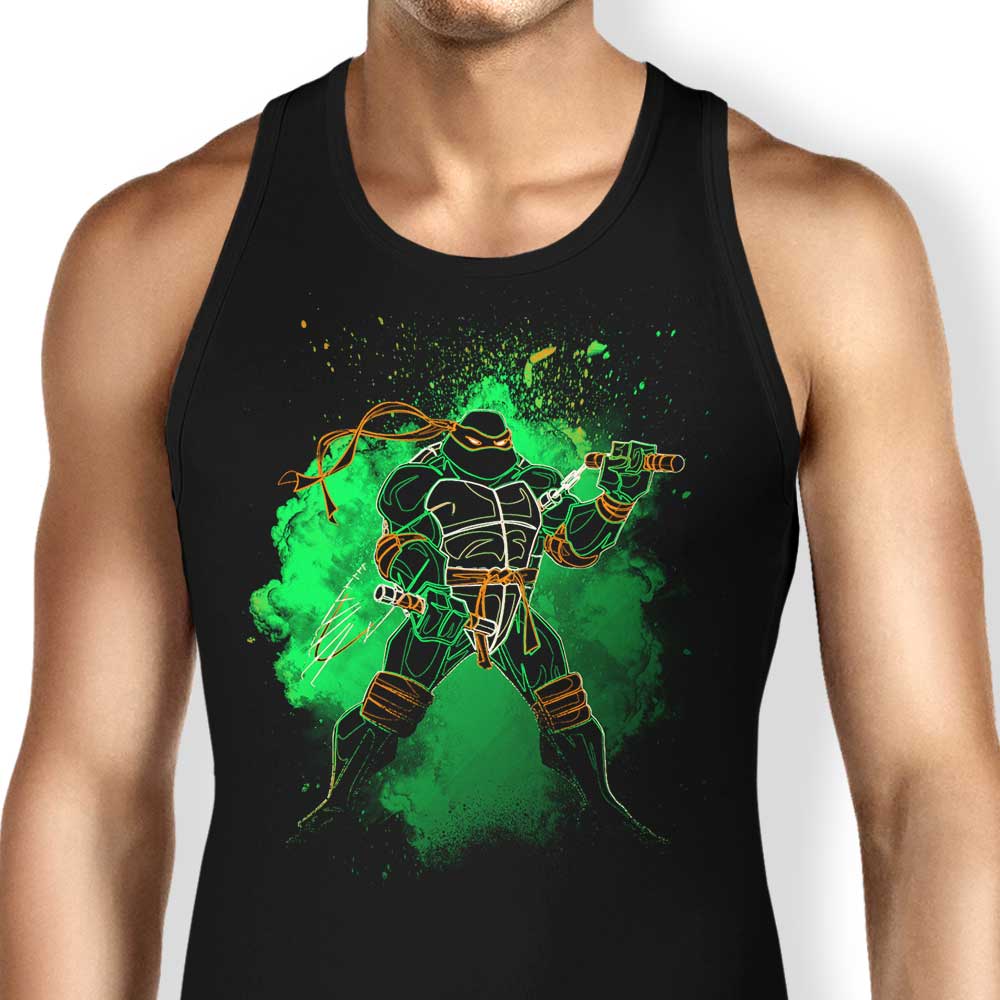 Donnie Illustrations' Nunchaku Soul - Men's Tank Top for Martial Arts Enthusiasts
