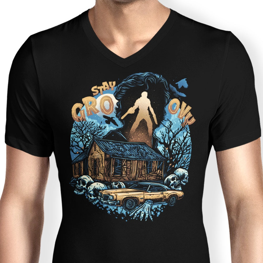 Cool Men's V-Neck T-Shirt from Groovy Cabin