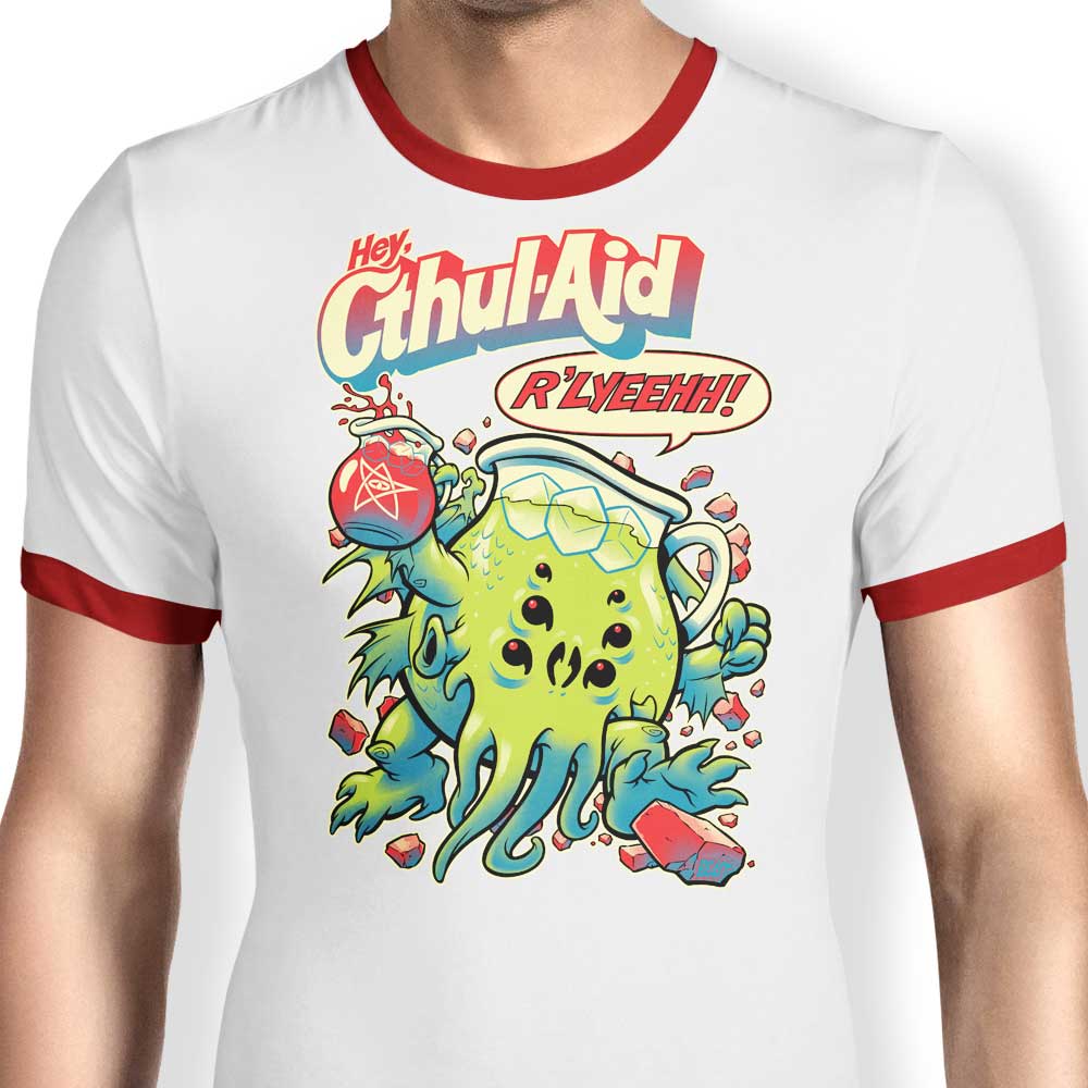 Cthul-Aid Men's Ringer Style T-Shirt