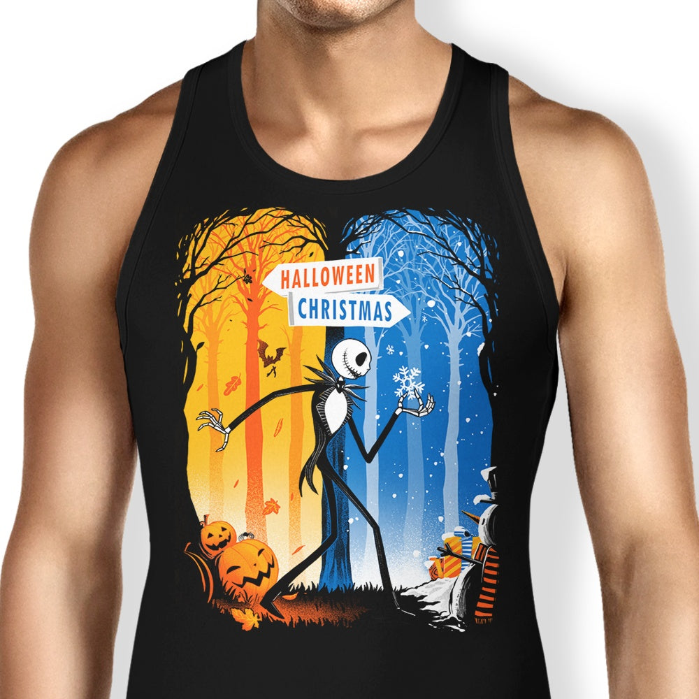 Alemaglia's Stylish Two Worlds Tank Top
