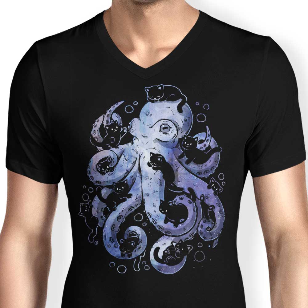 Octopurr Men's Stylish V-Neck Shirt