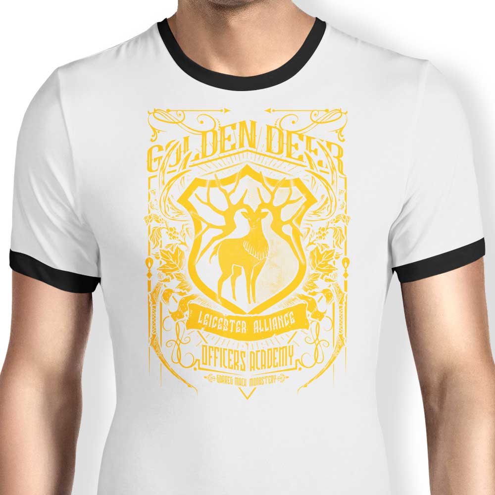Arinesart Golden Deer Officers Men's Stylish Ringer T-Shirt