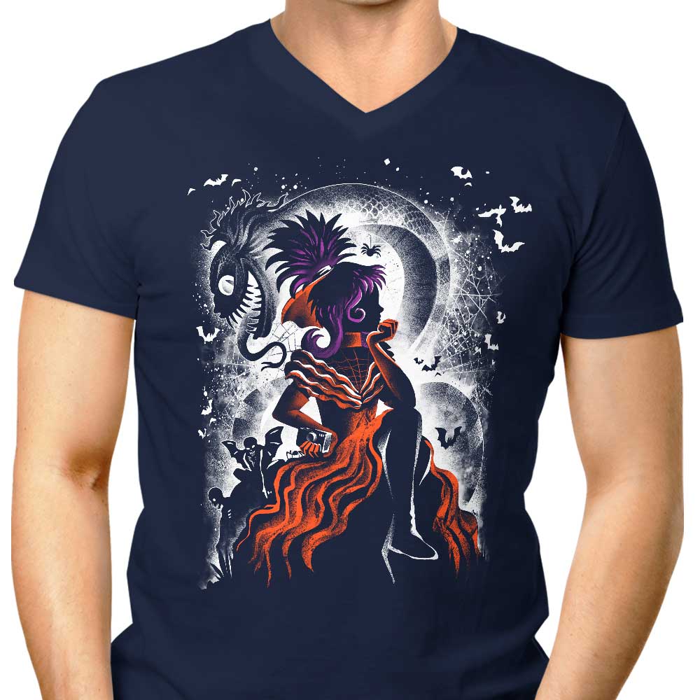 Men's V-Neck Gothic Bride Style Shirt