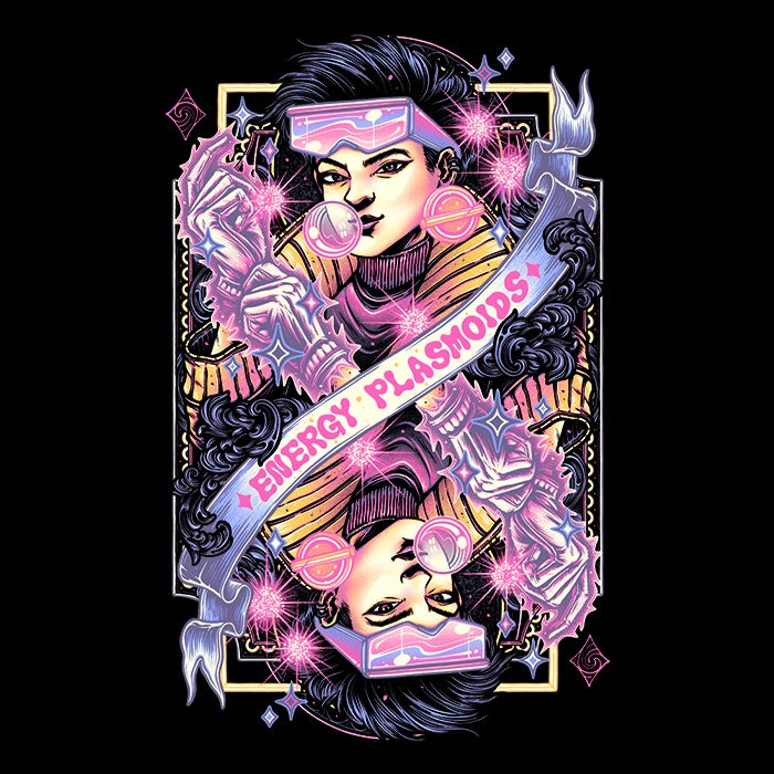 Vibrant Energy Plasmoids Design Ringer Style T-Shirt