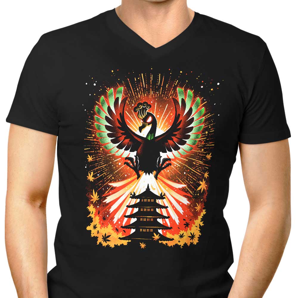 Men's Stylish V-Neck - The Sky's Guardian