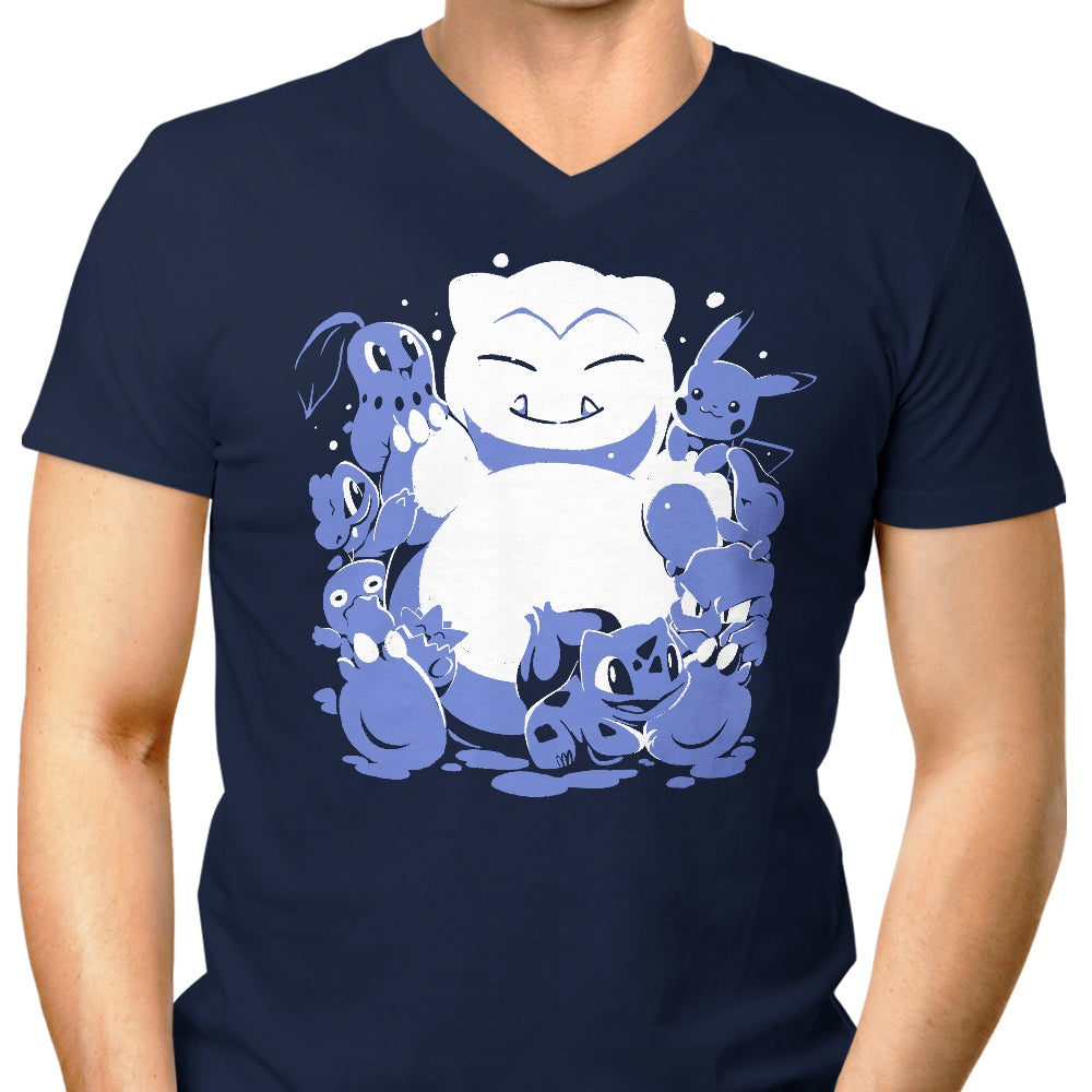 Snowlax Men's Fashionable V-Neck T-Shirt