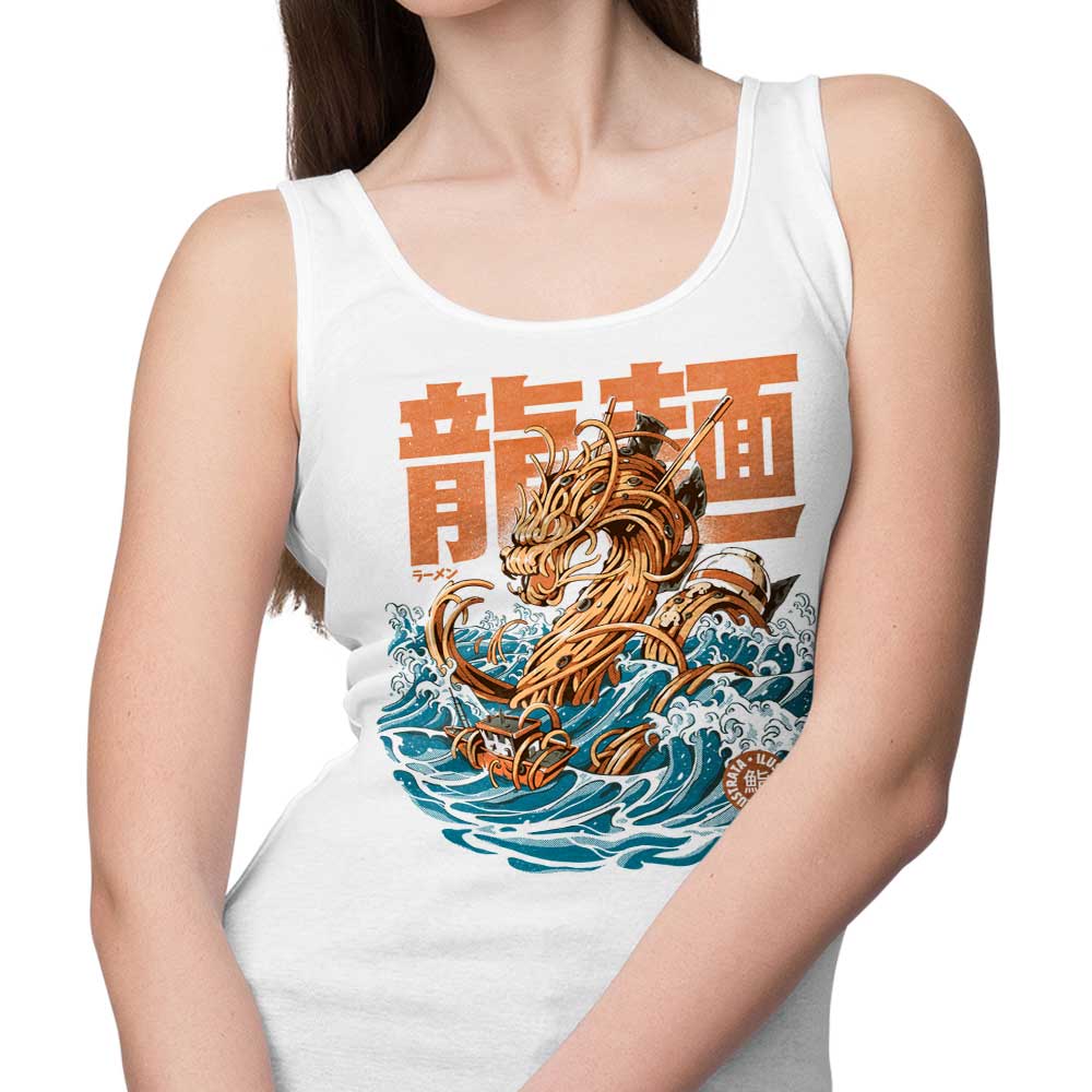Awesome Ramen Dragon Design Off Kanagawa Men's and Women's Tank Tops