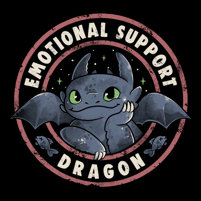Emotional Support Dragon Tank Top for Casual Wear