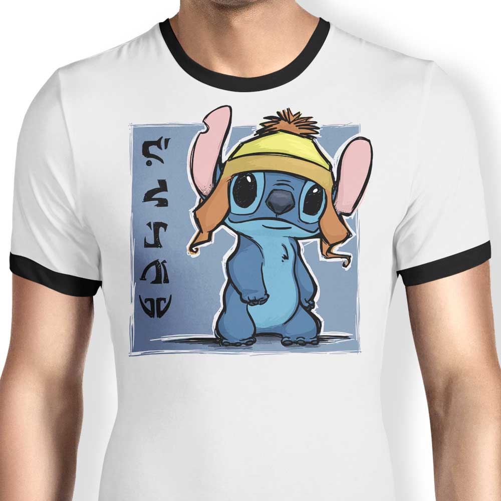 Stylish and Crafty Blue Ringer T-Shirt