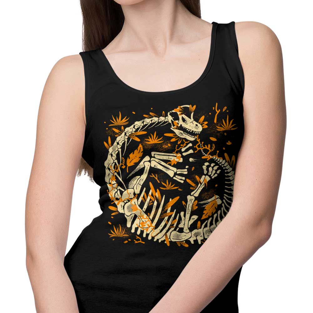 Brachiosaurus Fossils Themed Tank Top for Casual Wear