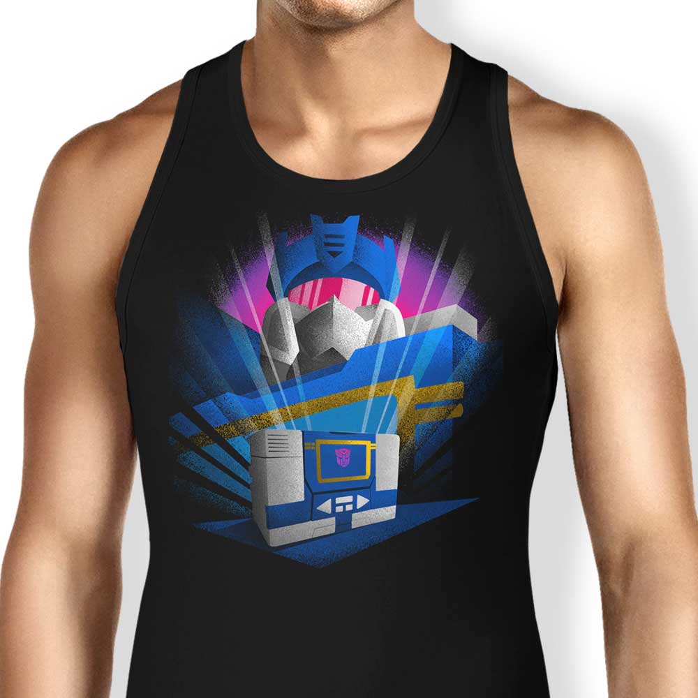 Stylish Cassette Tape Design Tank Top for Fashion Enthusiasts