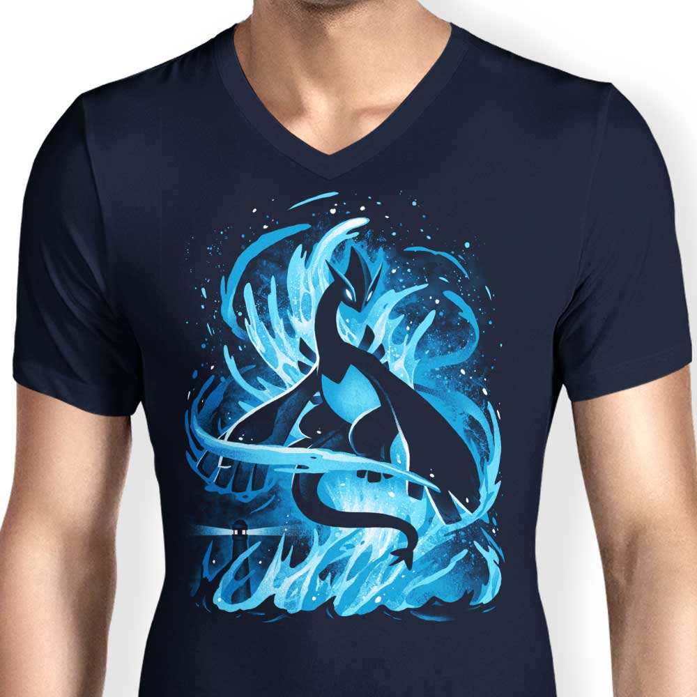 Men's Stylish V-Neck T-Shirt - The Guardian of the Seas