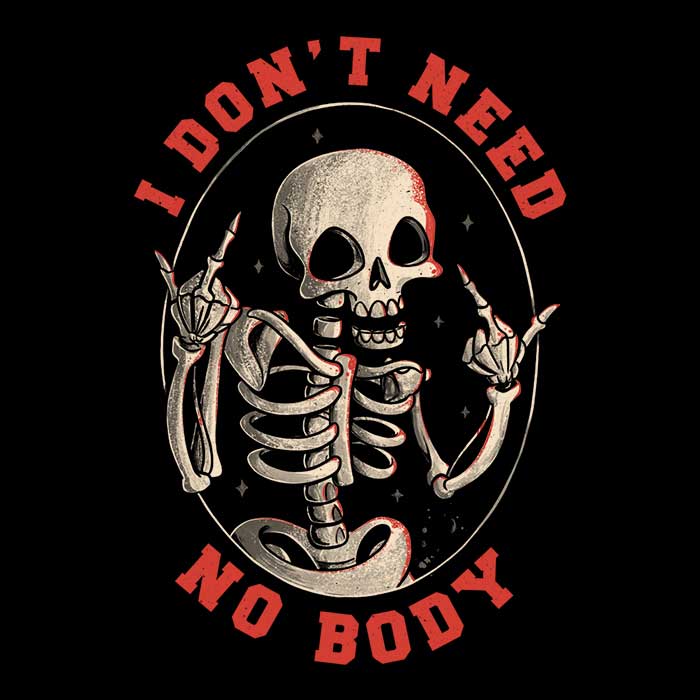 Edu.ely's 'I Don't Need No Body' Stylish Men's and Unisex Tank Top