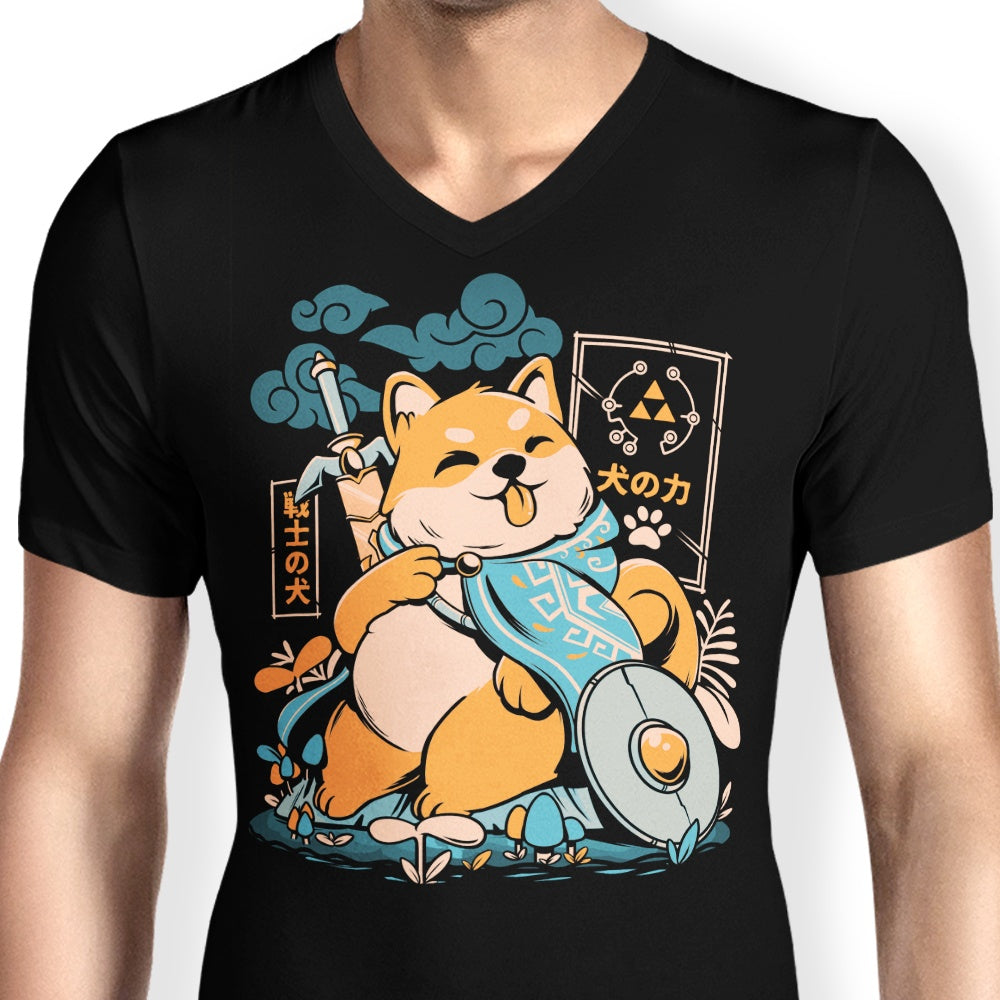 Alt Version of Legend of Dog Men's Stylish V-Neck T-Shirt