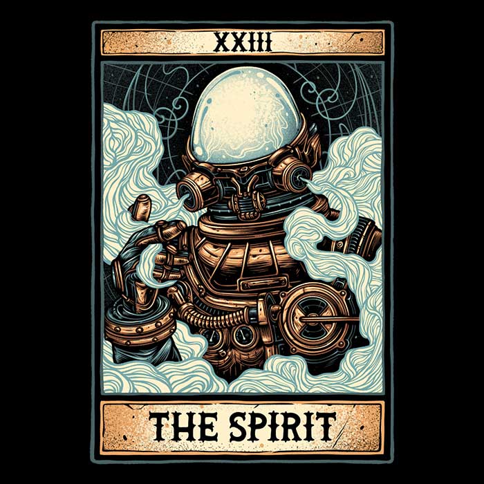 XXIII: The Spirit - Stylish Ringer T-Shirt by Glitchygorilla