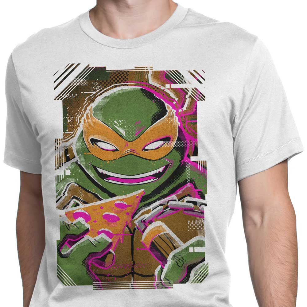 Michelangelo Glitch - Stylish Men's T-Shirts in Various Sizes