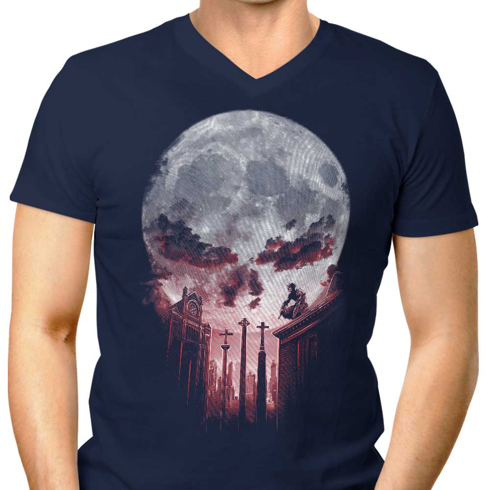 DJKopet's Devilish Men's V-Neck: A Bold Fashion Statement