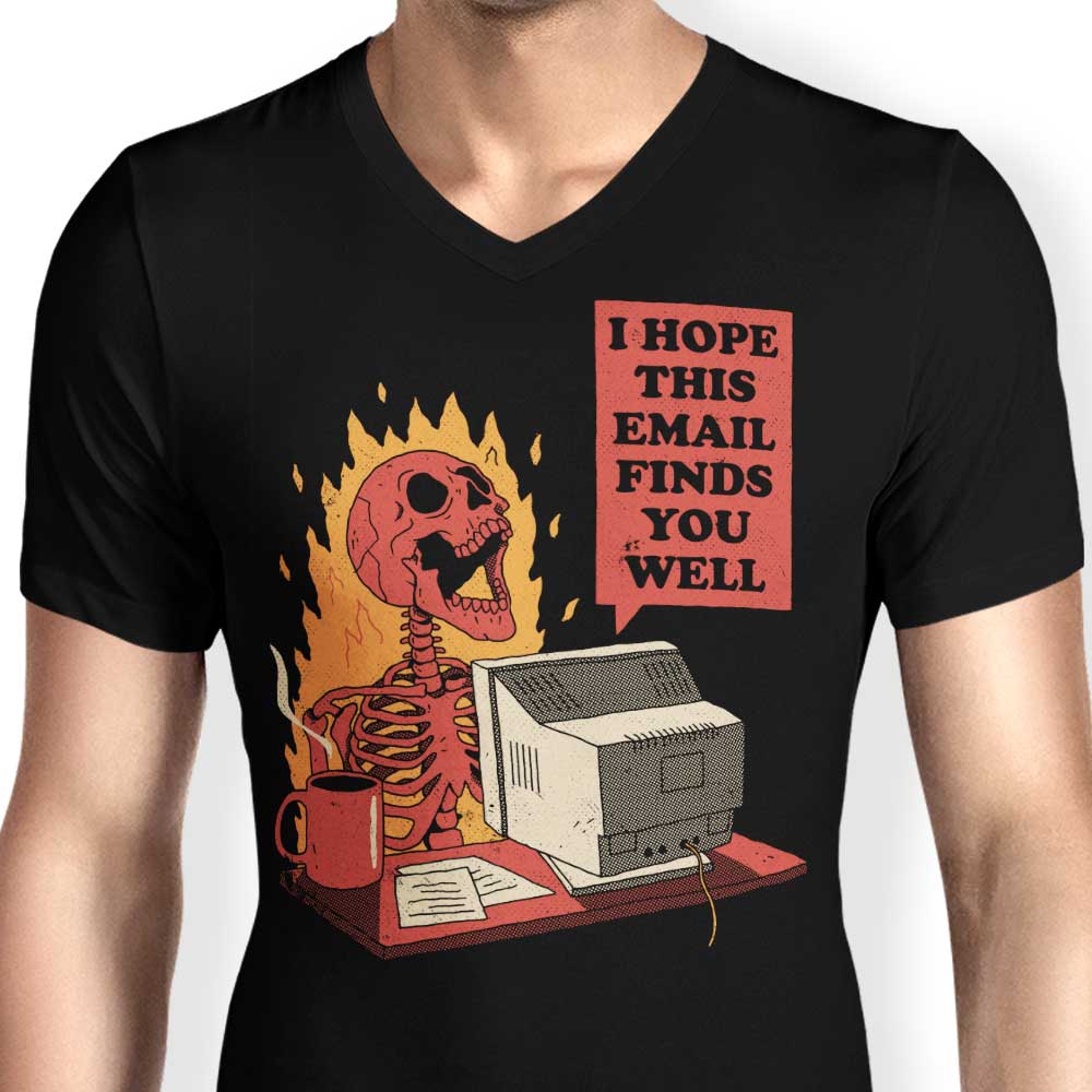Men's Stylish V-Neck T-Shirt Inspired by 'You Got Mail'