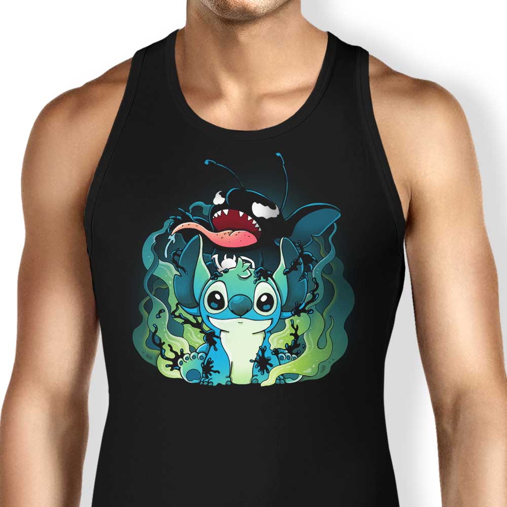 Unique Experimental Symbiote Design Tank Top for Trendy Wear