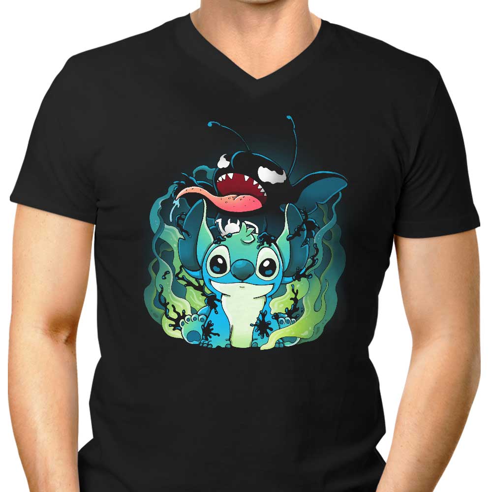 Men's Experimental Symbiote V-Neck T-Shirt