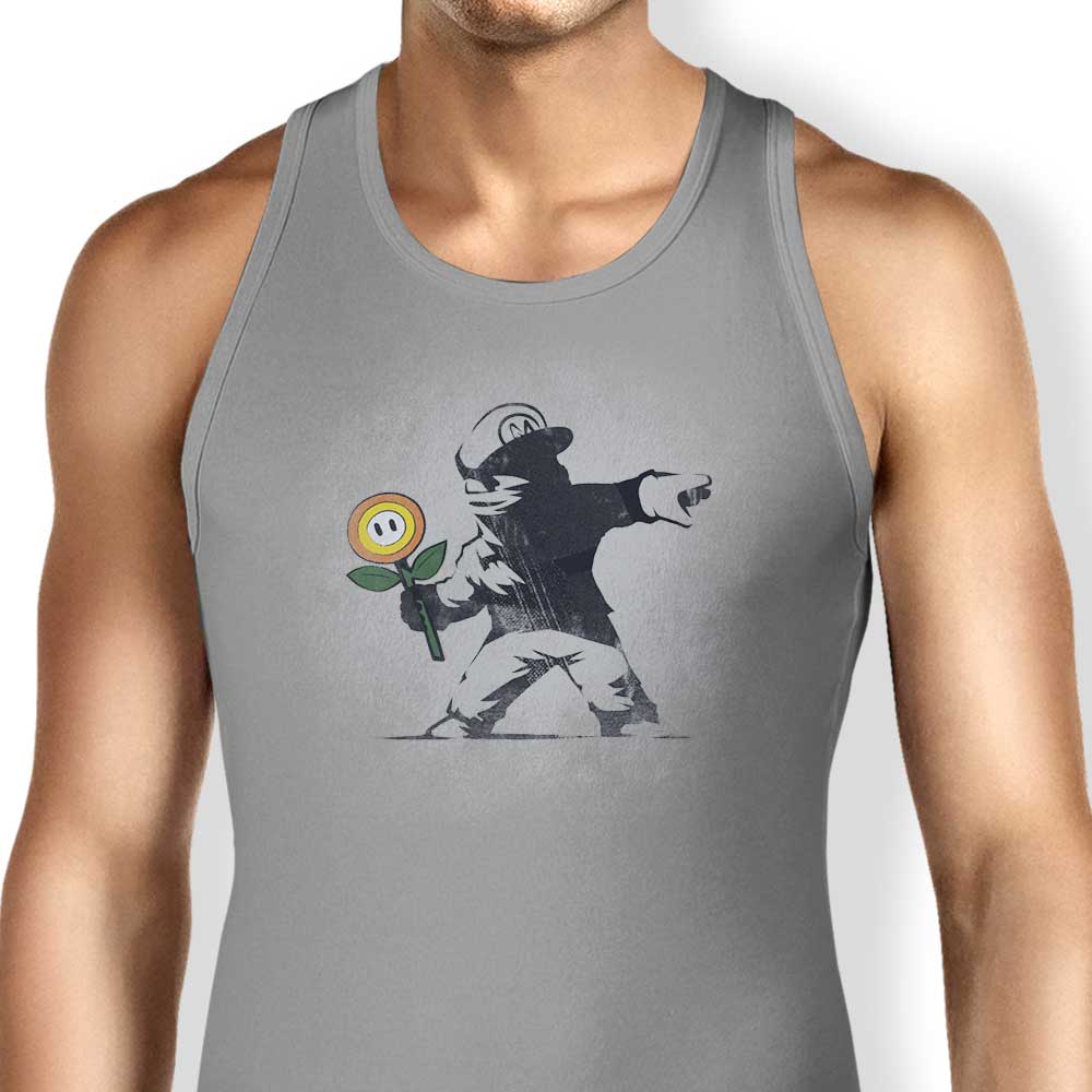 Stylish Banksy Flower Graphic Tank Top for Men and Women