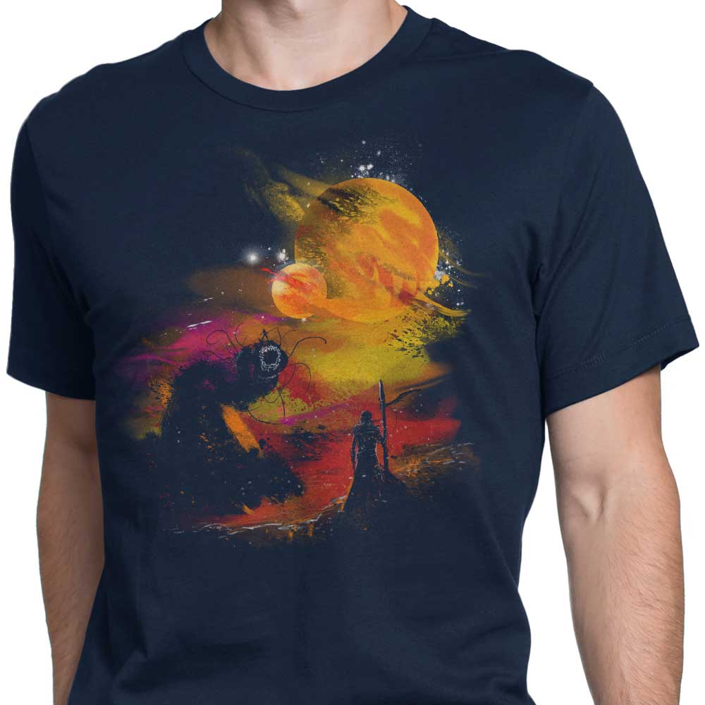 Men's Apparel - Sunset-themed T-Shirts Inspired by Arrakis