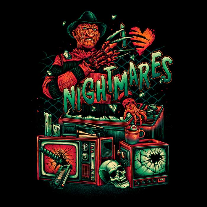 Glitchygorilla's I Heart Nightmares - Stylish Men's Apparel
