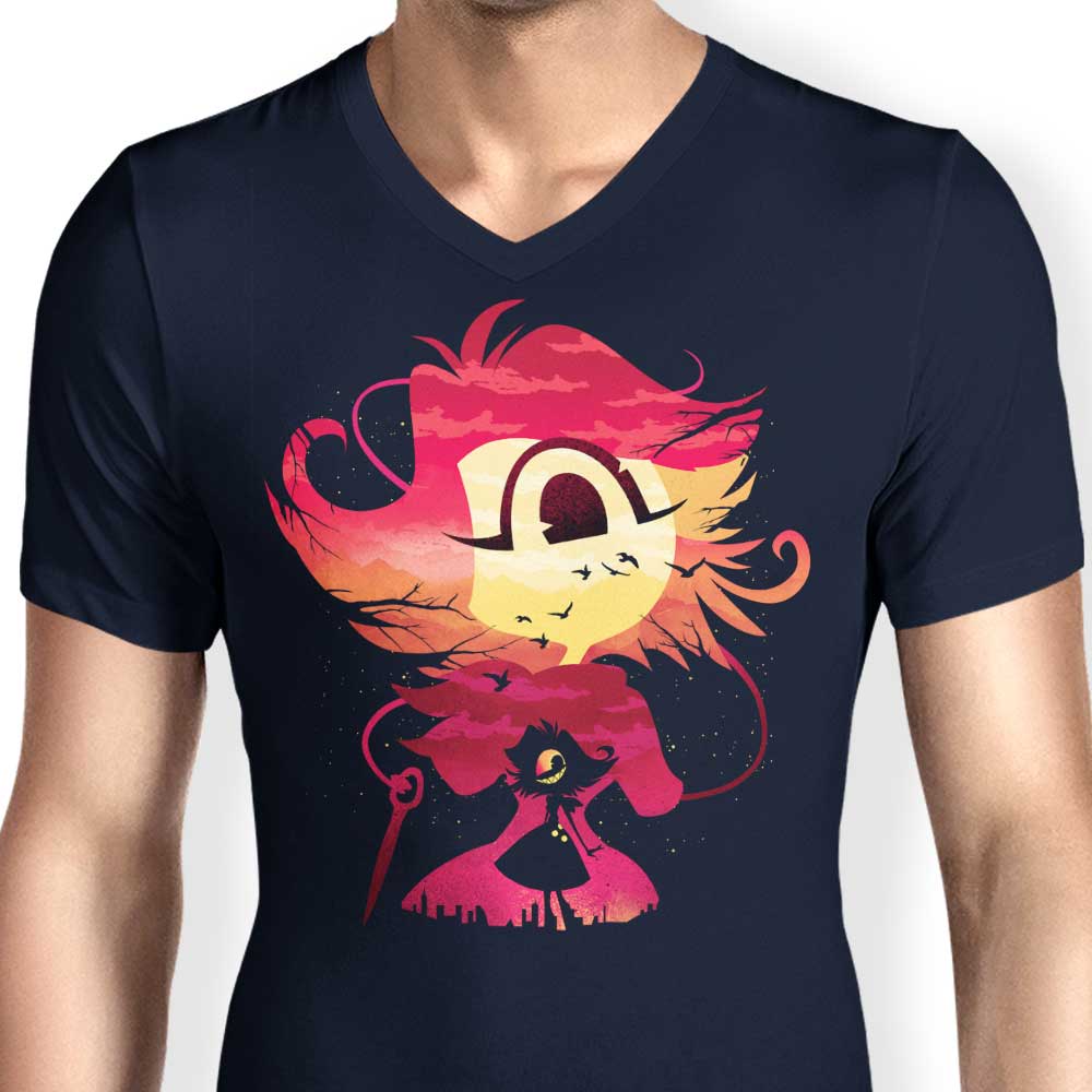 Men's V-Neck Hotel Sinner Demon T-Shirt