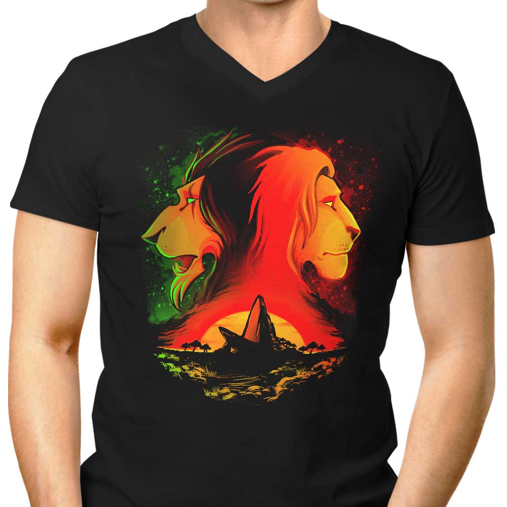 The Pride Rock Men's Stylish V-Neck T-Shirt